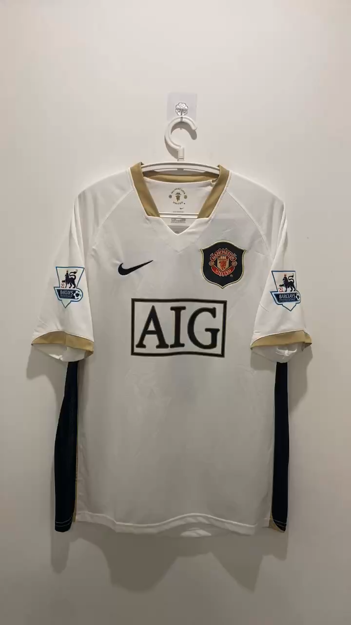 Cristiano Ronaldo CR7 Manchester United 06/07 Away Short sleeve Retro Jersey
