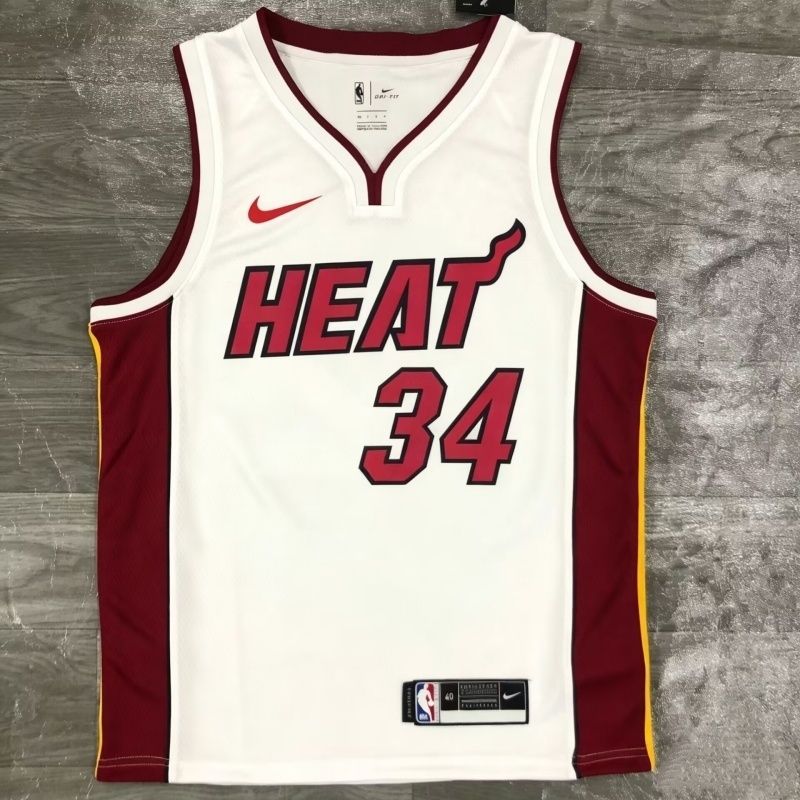 Giannis Antetokounmpo Miami Heat White Jersey #34