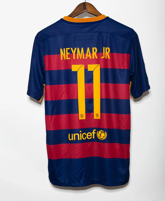 Neymar 2015-16 Barcelona Home Original Retro Jersey