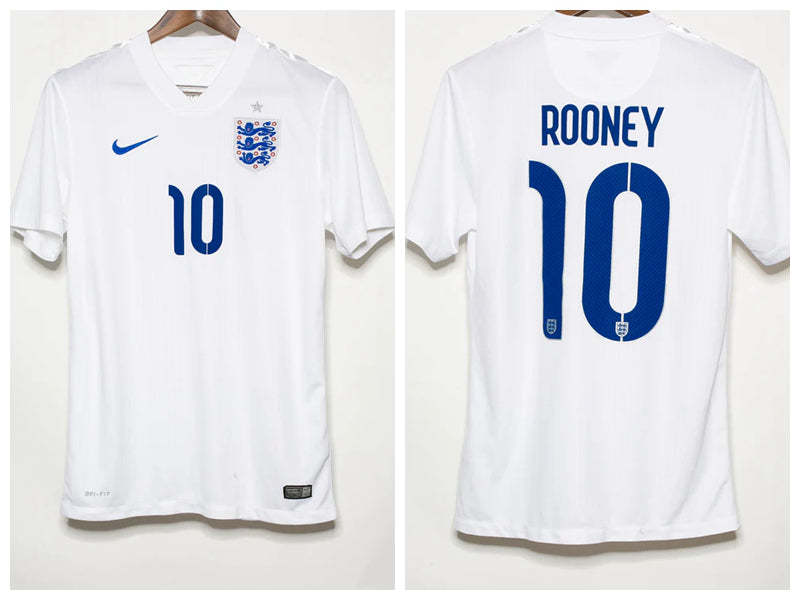 Wayne Rooney England National Team 2014 Home Original Retro Jersey