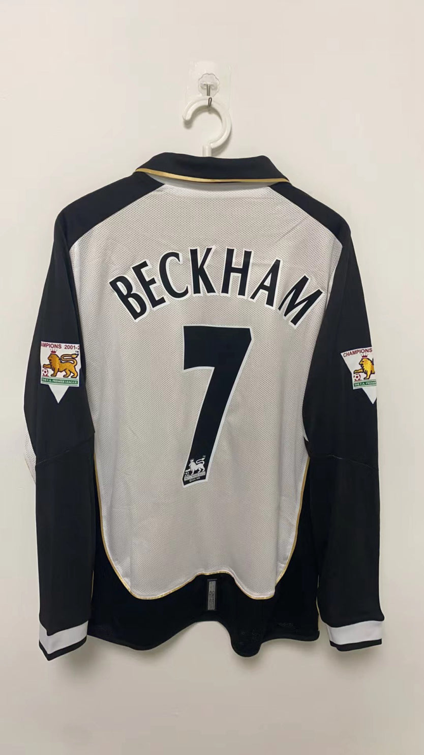 Umbro David Beckham Manchester United 2001-2002 Centenary Umbro Reversible Third Original Retro Jersey