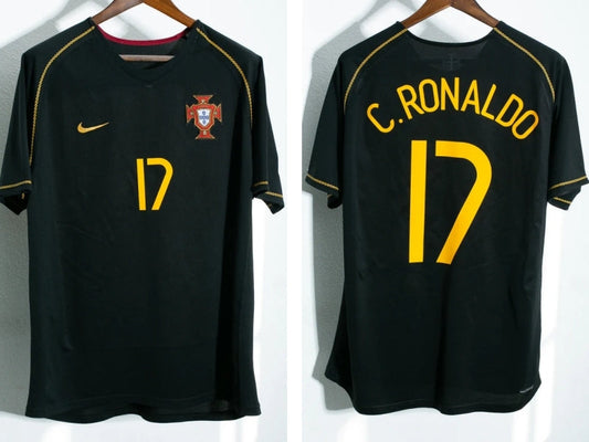 Cristiano Ronaldo CR7 Portugal National Team 2006 Away Original Retro Jersey