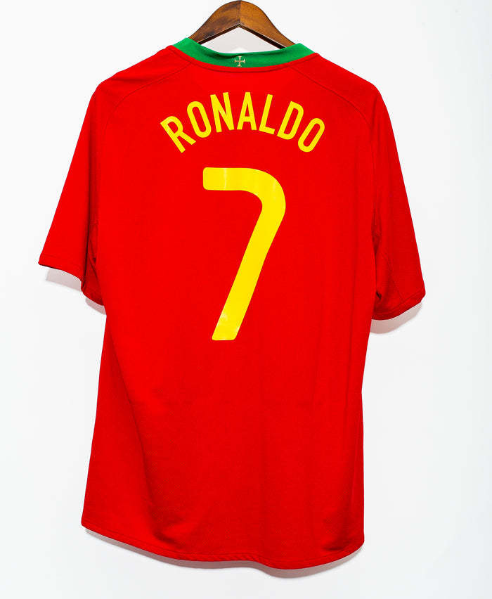 Cristiano Ronaldo CR7 Portugal National Team 2008 Home Original Retro Jersey