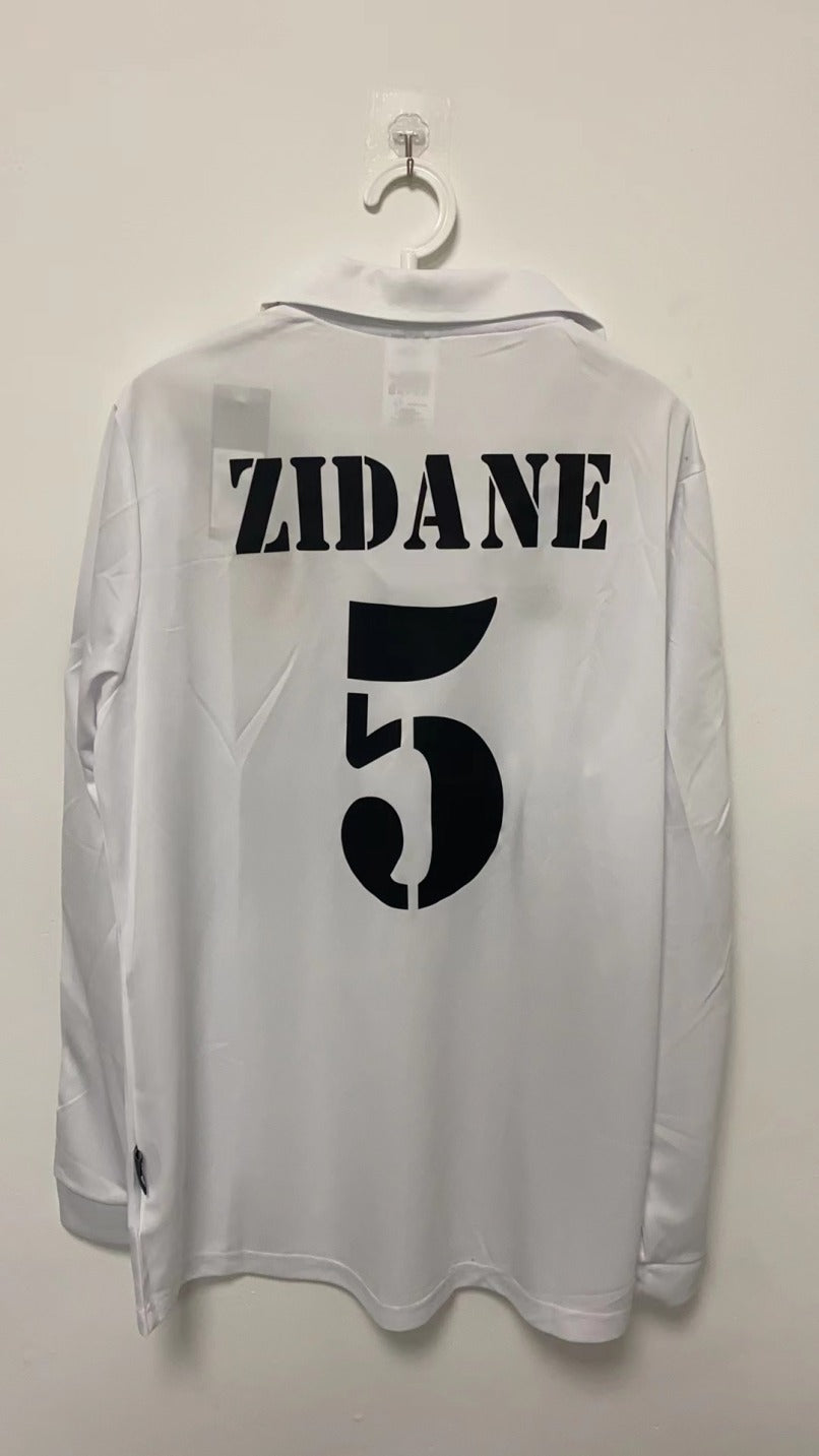 Zidane Real Madrid 02/03 Home Original Retro long sleeve Jersey