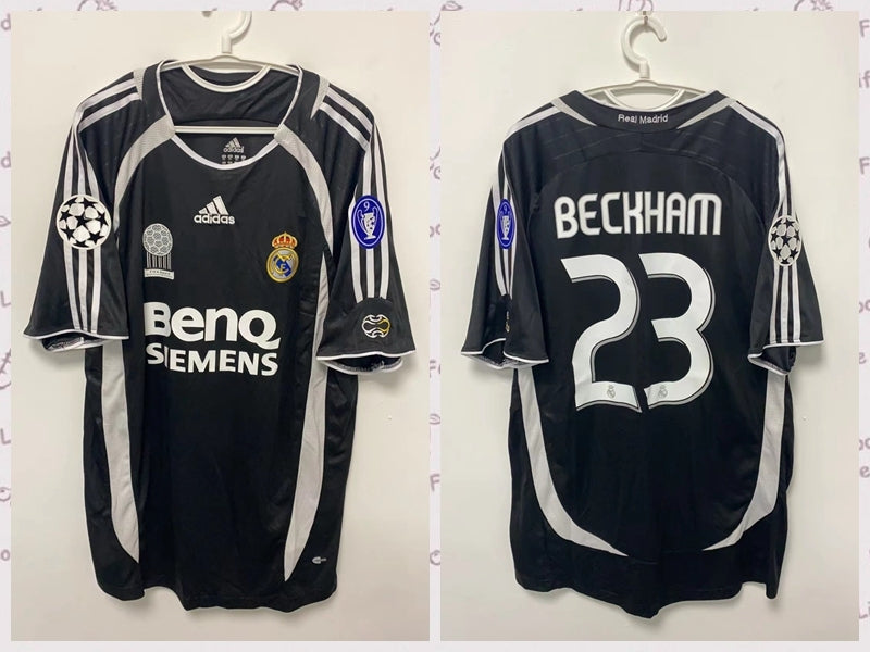 David Beckham Real Madrid 06/07 Third away Original Retro Jersey