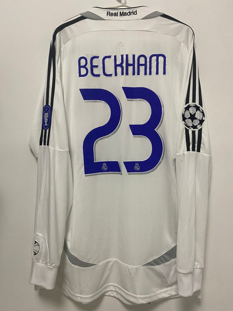 David Beckham Real Madrid 06/07 Home Original Retro Jersey