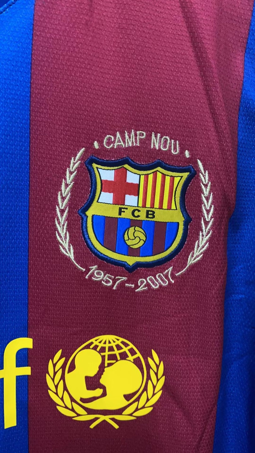 Messi Barcelona 2007/08 Home Original Retro Jersey