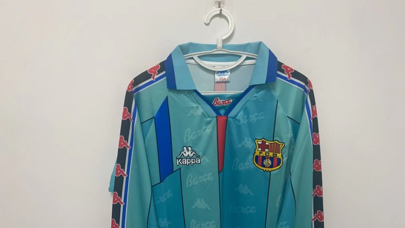 Ronaldo Barcelona 96/97 away long sleeved Original Retro Jersey