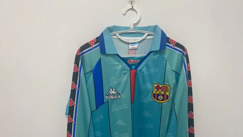 Ronaldo Barcelona 96/97 away long sleeved Original Retro Jersey