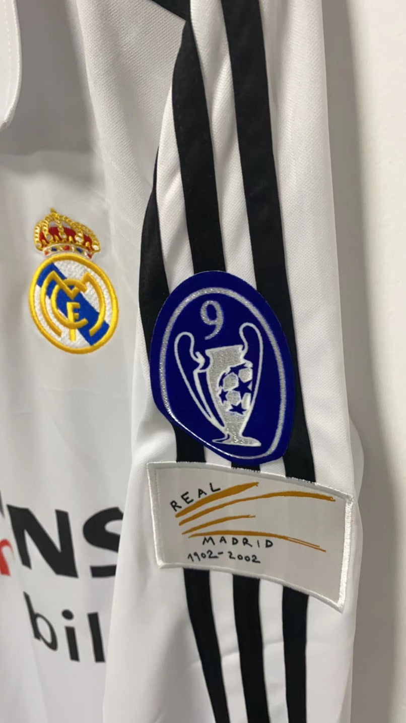 Zidane Real Madrid 02/03 Home Original Retro long sleeve Jersey