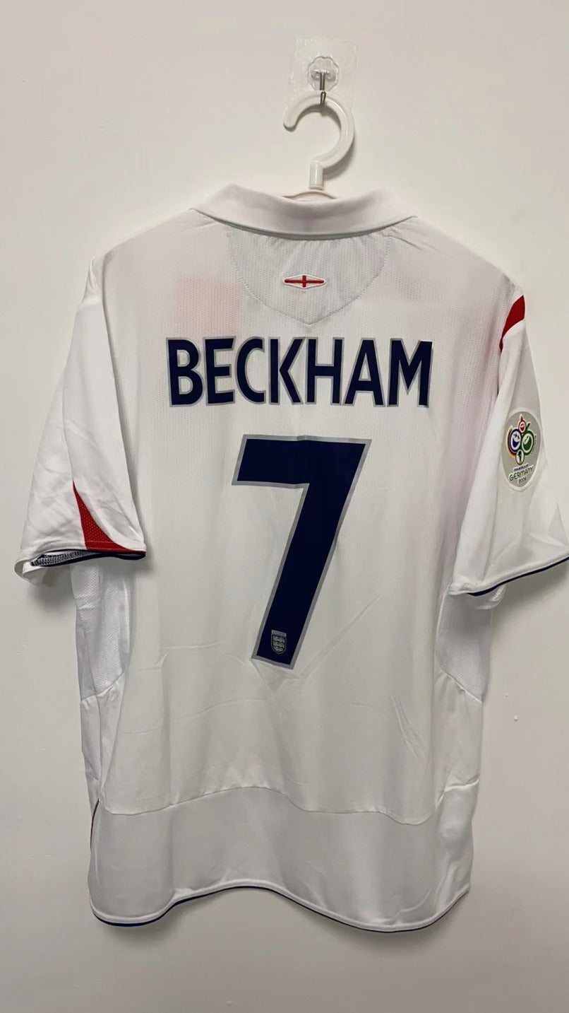 David Beckham England National Team 2006 Home Original Retro Jersey