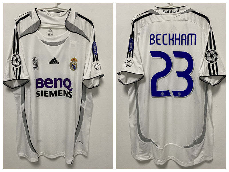David Beckham Real Madrid 06/07 Home Original Retro Jersey