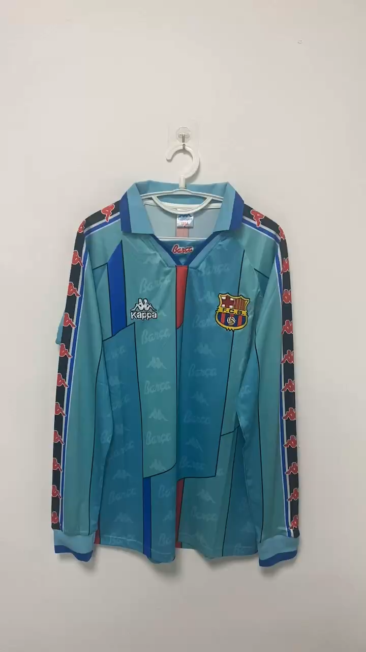 Ronaldo Barcelona 96/97 away long sleeved Original Retro Jersey