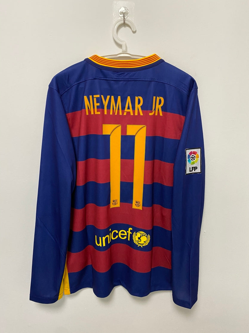 Neymar 2015-16 Barcelona Home Original Retro Jersey