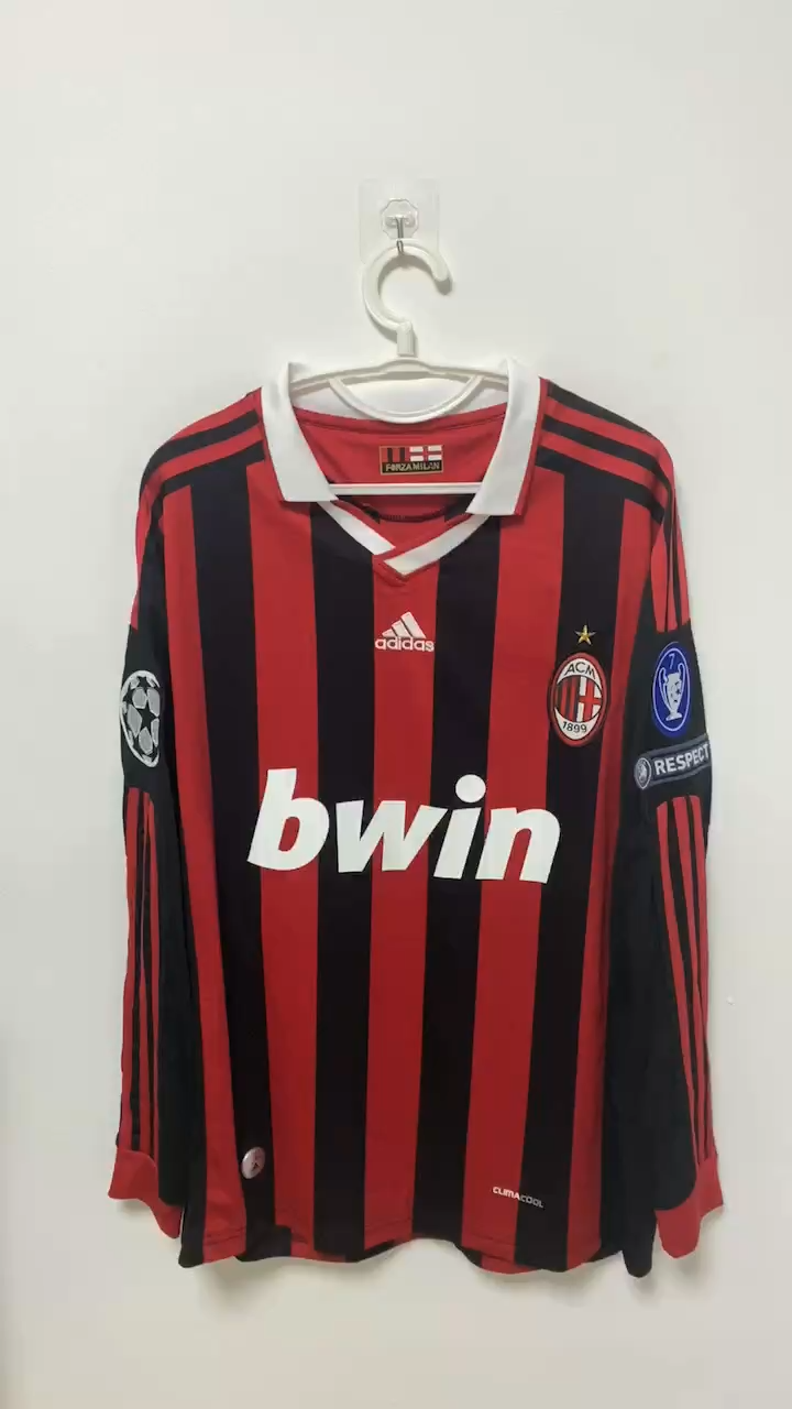 David Beckham AC Milan 09/10 Home Original Retro Jersey
