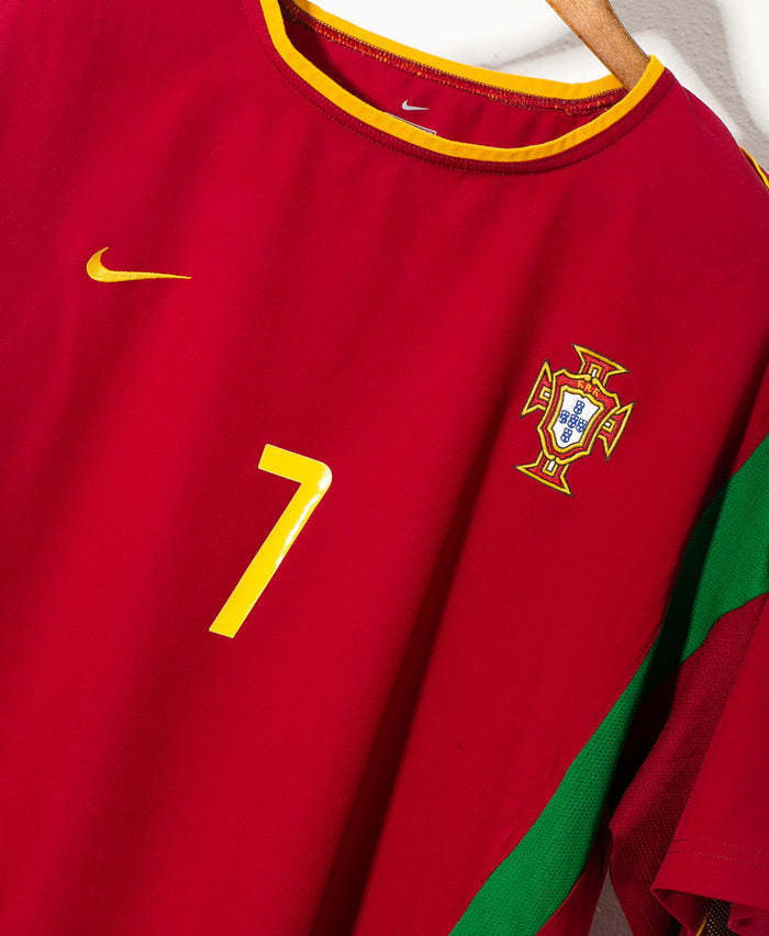 Luis Figo Portugal National Team 2002 Home Original Retro Jersey