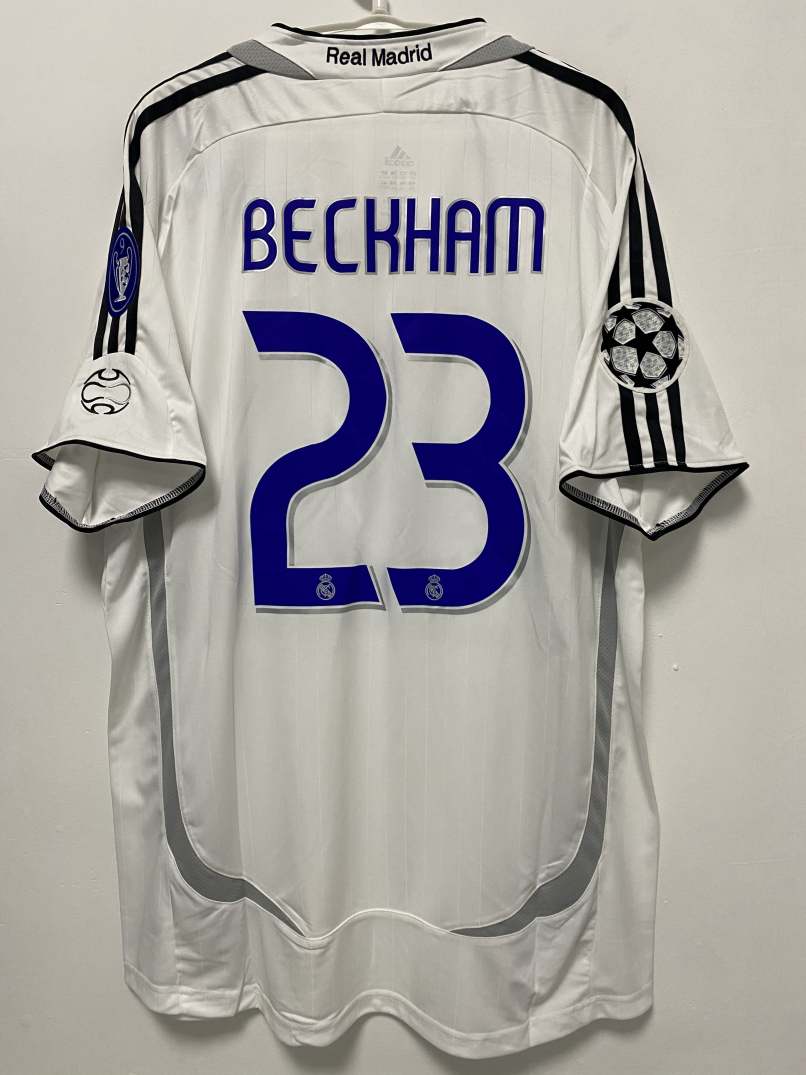 David Beckham Real Madrid 06/07 Home Original Retro Jersey