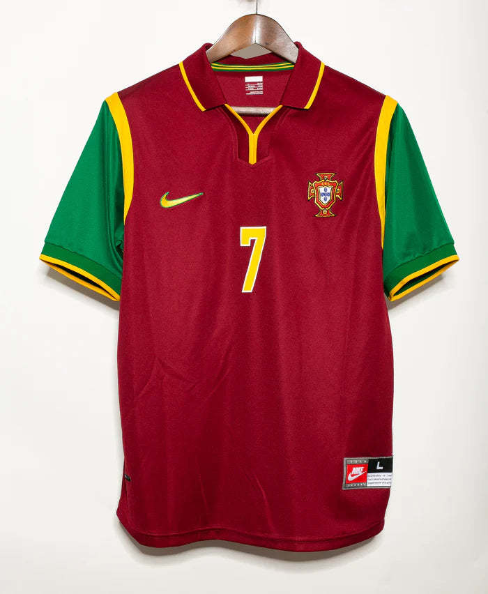 Luis Figo Portugal National Team 1998 Home Original Retro Jersey