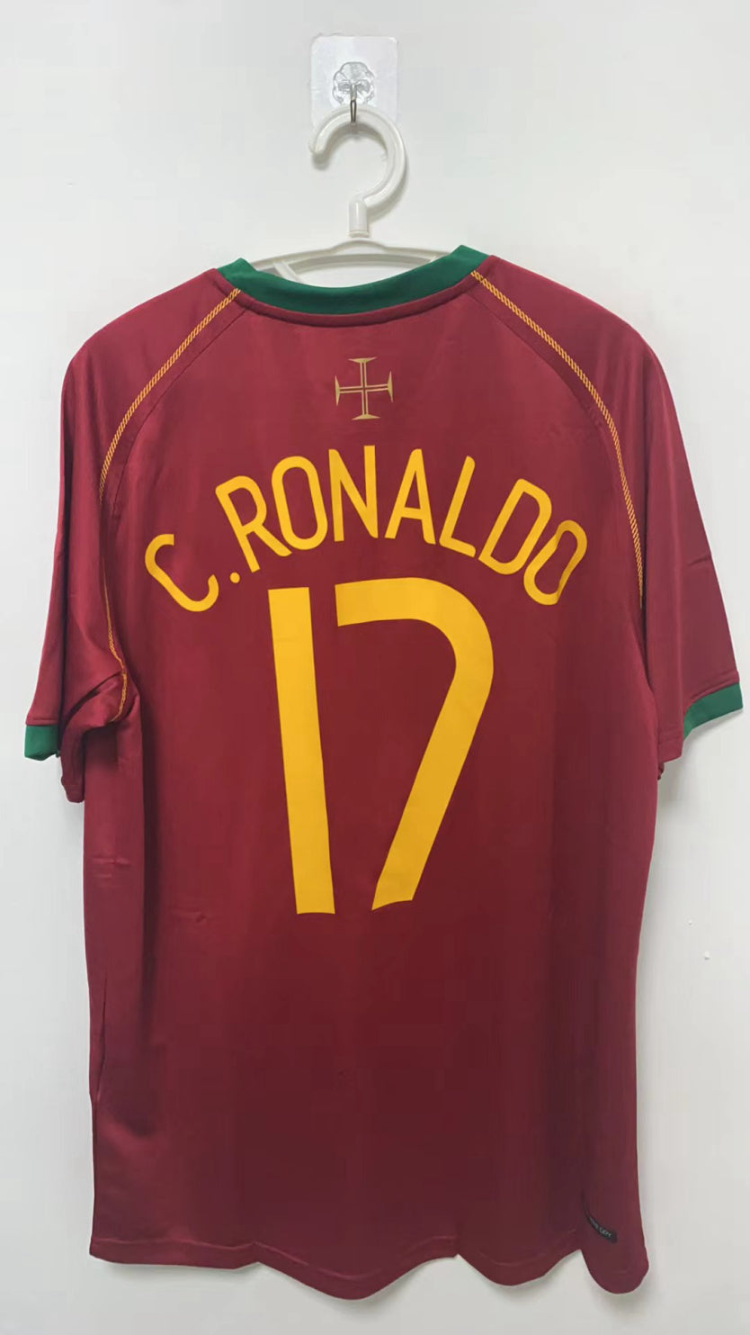 Cristiano Ronaldo CR7 Portugal National Team 2006 Home Original Retro Jersey