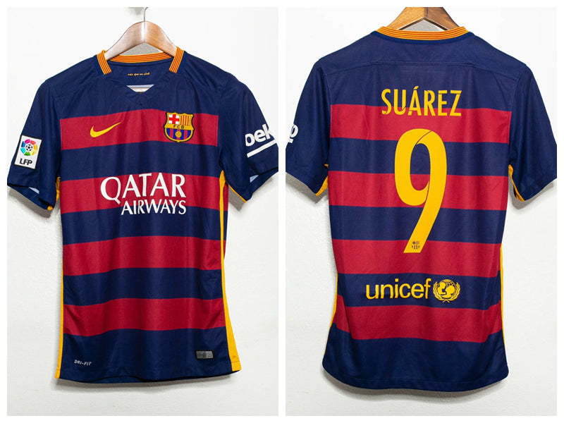 Luis Suarez Barcelona 15/16 Home Original Retro Jersey