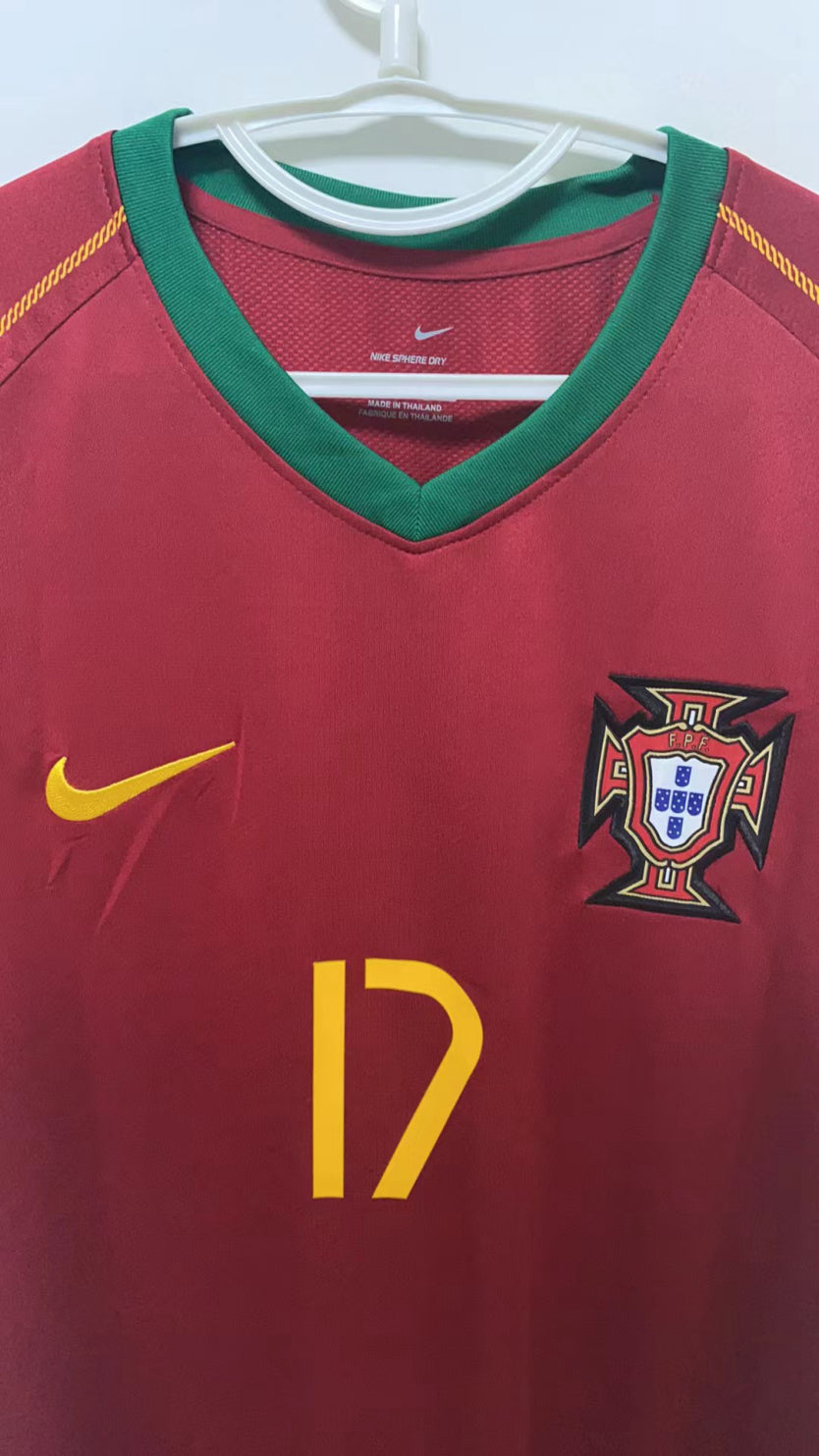 Cristiano Ronaldo CR7 Portugal National Team 2006 Home Original Retro Jersey