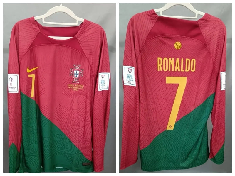 Cristiano Ronaldo CR7 Portugal National Team 2022 World Cup Home Original Retro Jersey