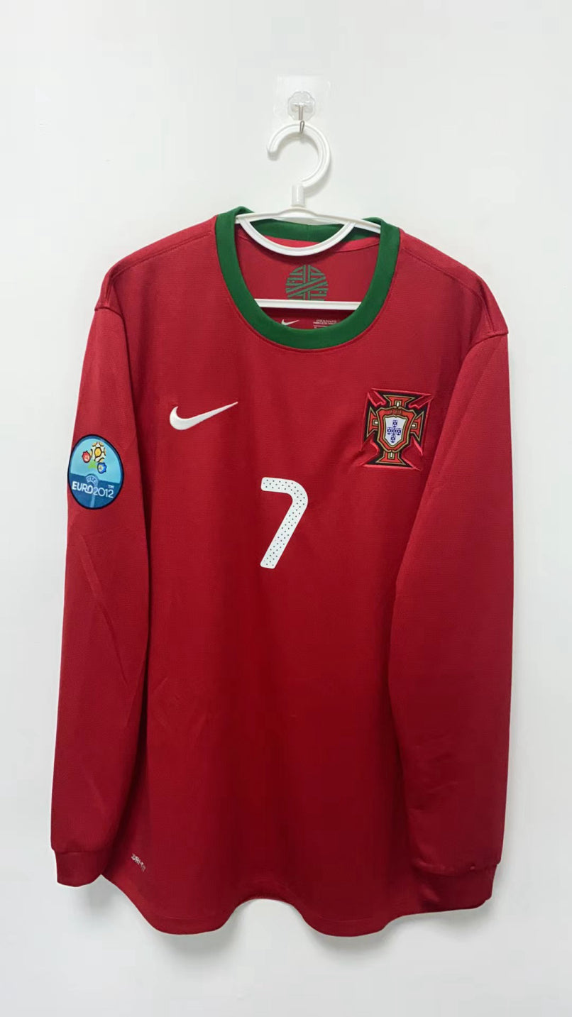 Cristiano Ronaldo CR7 Portugal National Team 2012 Home Original Retro Jersey