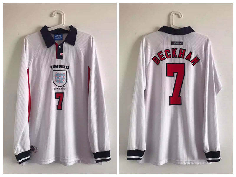 David Beckham England National Team 1998 Home Original Retro Jersey