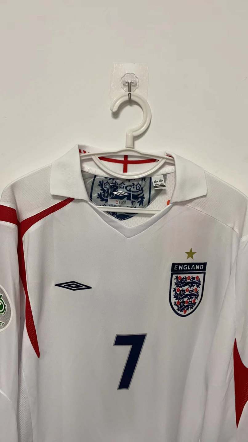 David Beckham England National Team 2006 Home Original Retro Jersey