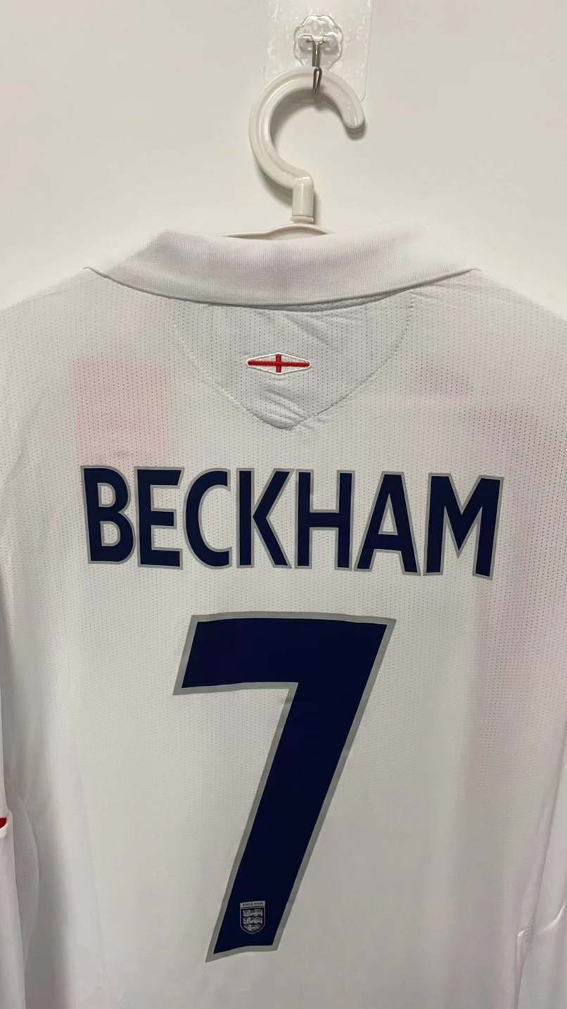 David Beckham England National Team 2006 Home Original Retro Jersey
