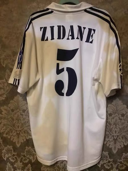 Zidane Real Madrid 01/02 Home Original Retro short sleeve Jersey