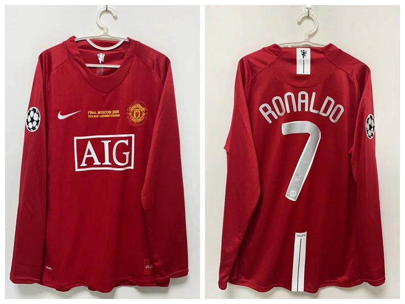 Cristiano Ronaldo CR7 Manchester United 07/08 Home Original Retro Jersey