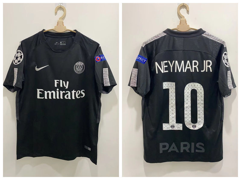 Neymar 2017-18 Paris Saint-Germain PSG Fourth Original Retro Jersey