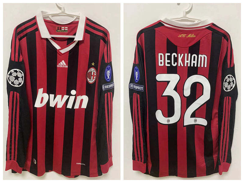 David Beckham AC Milan 09/10 Home Original Retro Jersey