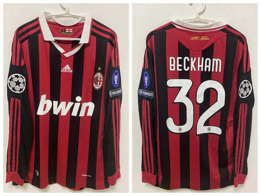 David Beckham AC Milan 09/10 Home Original Retro Jersey