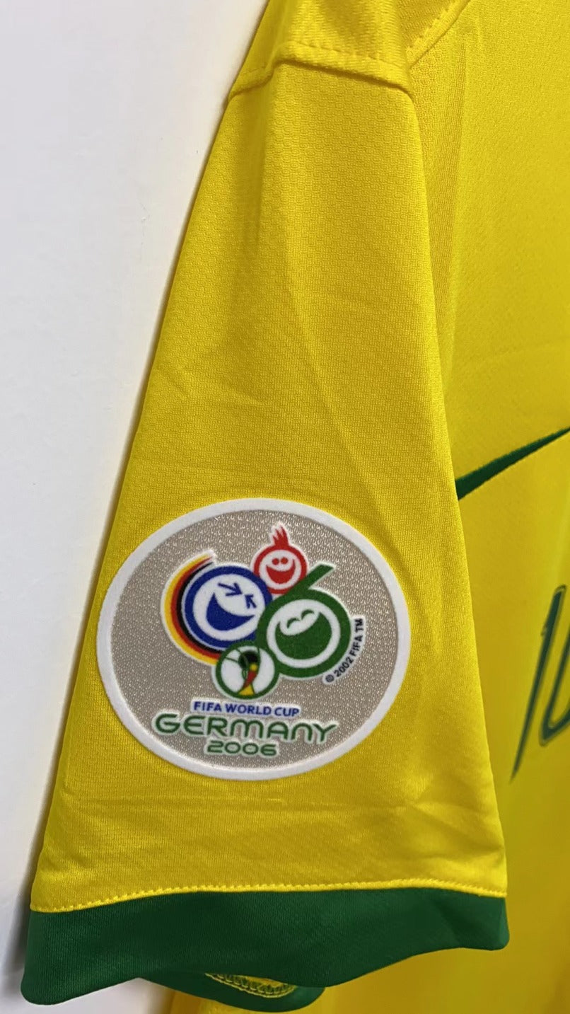 Ronaldinho Brazilian National Team 2006 Home Original Retro Jersey