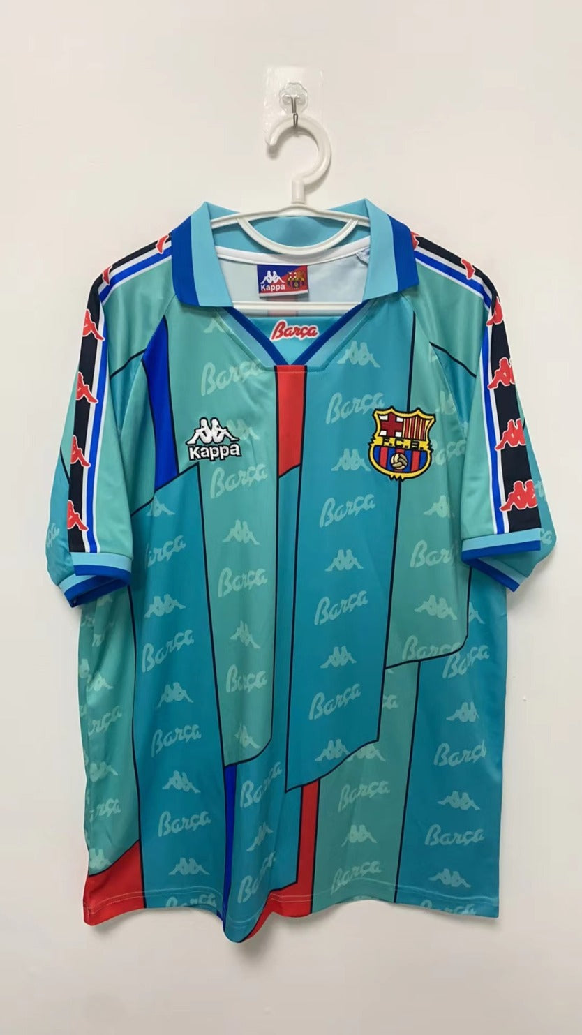 Ronaldo Barcelona 96/97 away game short sleeved Original Retro Jersey