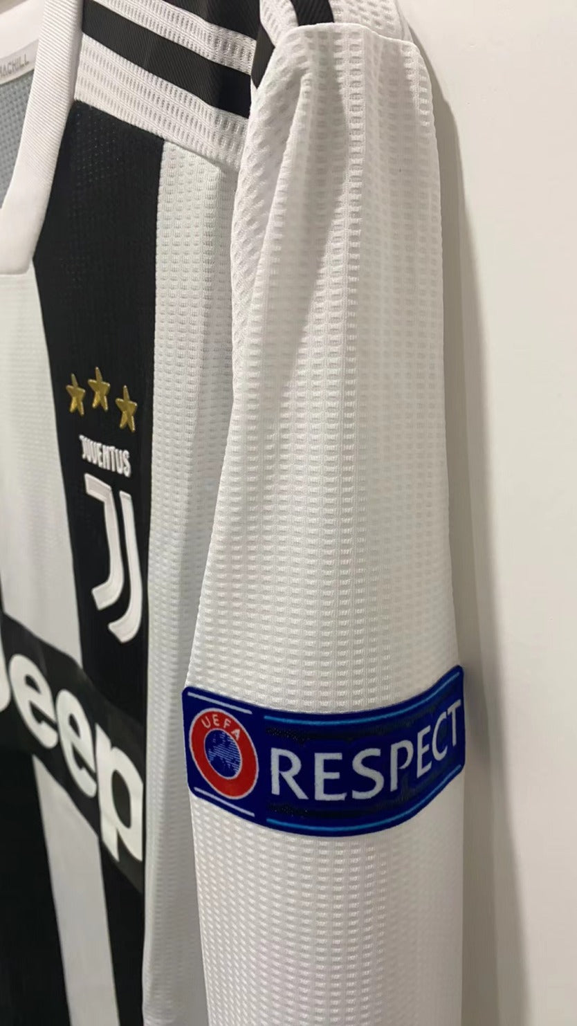 Cristiano Ronaldo CR7 Juventus 18/19 Home Long sleeve Retro Jersey