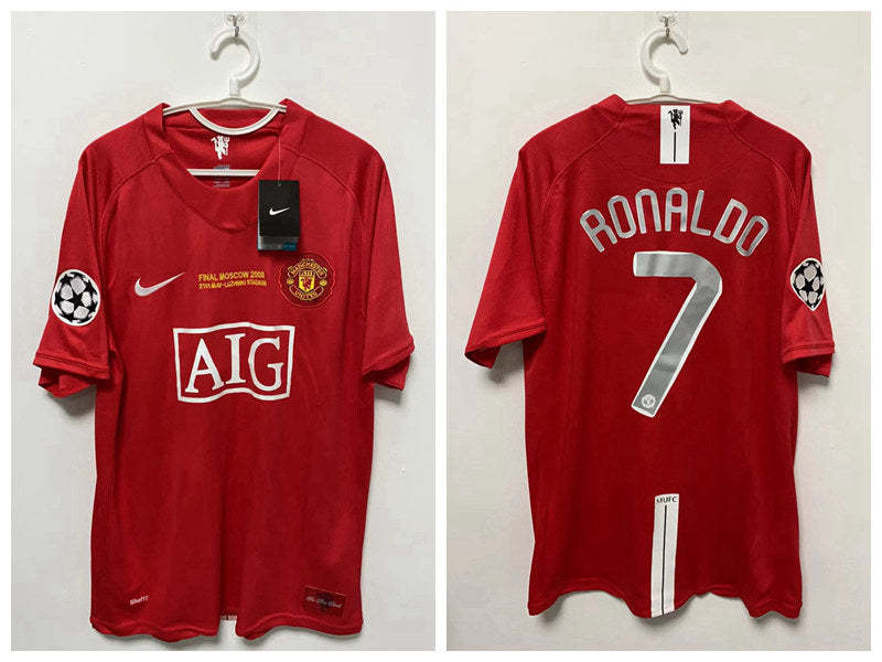 Cristiano Ronaldo CR7 Manchester United 07/08 Home Original Retro Jersey
