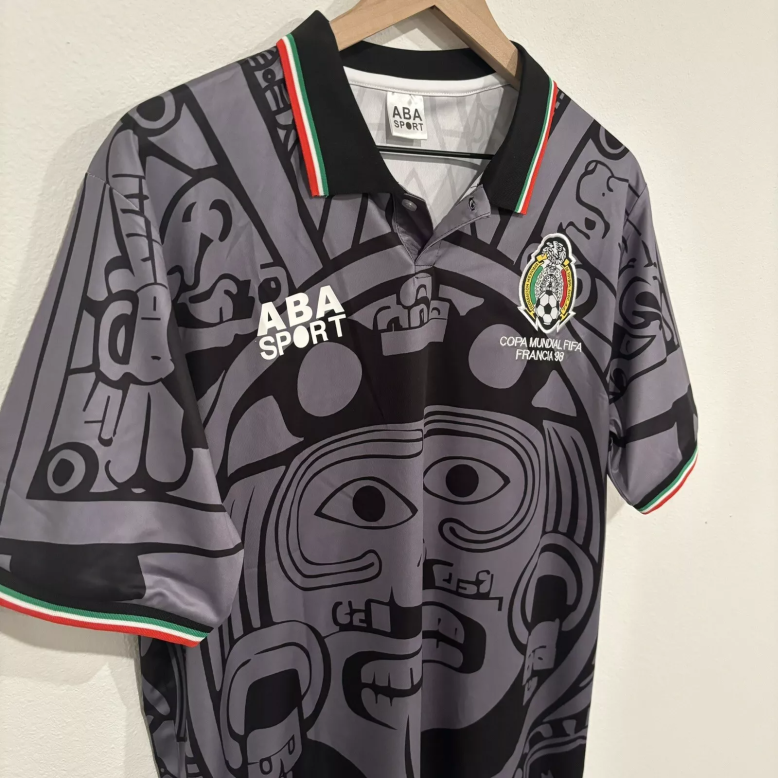 Mexico National Team 1998 Away Original Retro Jersey Black