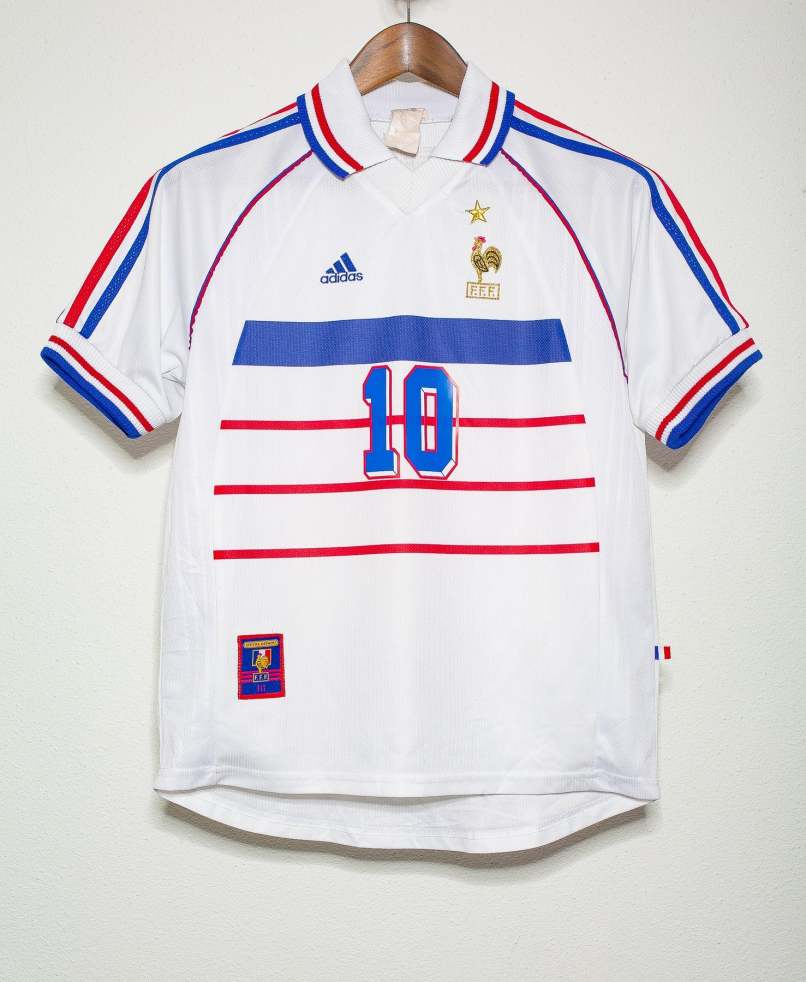 Zidane France National Team 1998 Away Original Retro Jersey