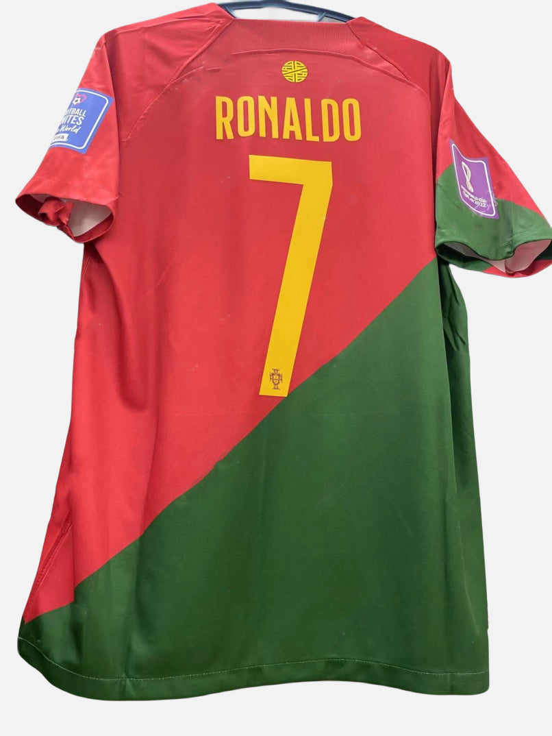 Nike Cristiano Ronaldo CR7 Portugal National Team 2022 World Cup Home Original Retro Jersey