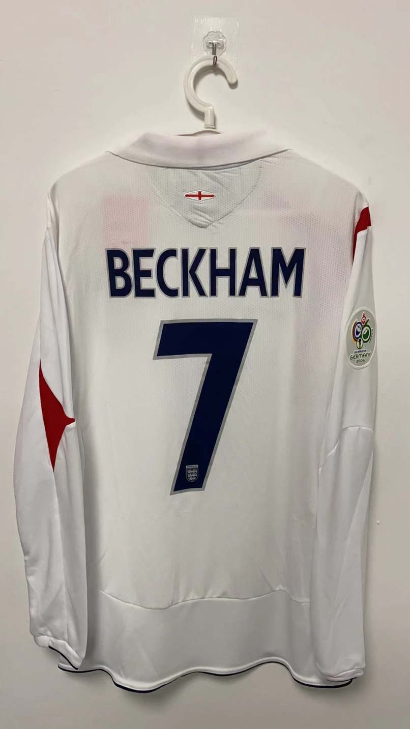 David Beckham England National Team 2006 Home Original Retro Jersey