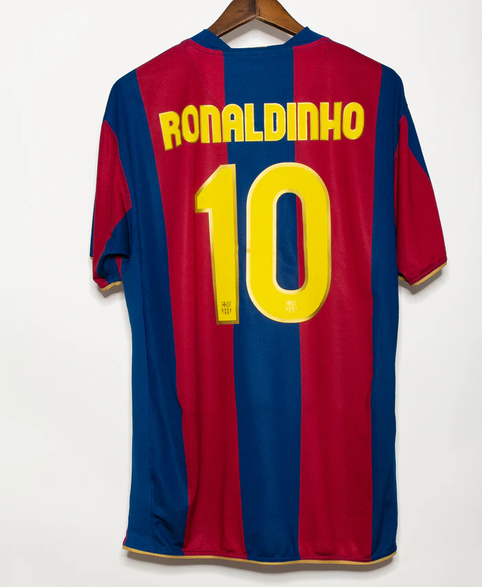 Ronaldinho Barcelona 07/08 Home Original Retro Jersey