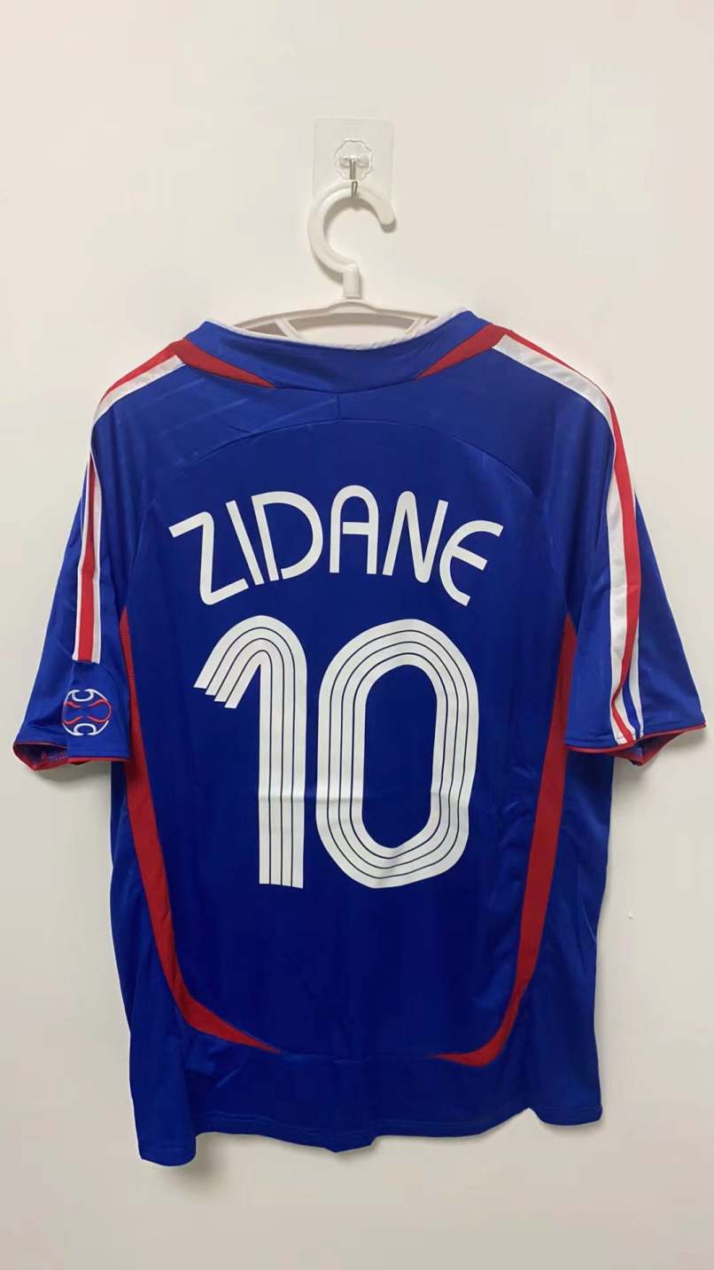 Zidane France National Team 2006 Home Original Retro Jersey