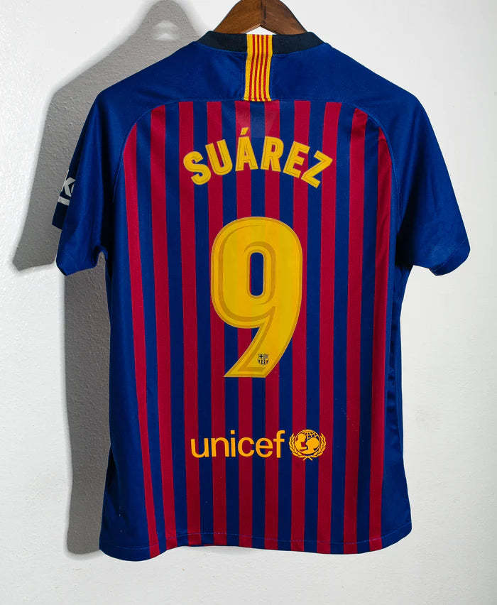 Luis Suarez Barcelona 18/19 Home Original Retro Jersey