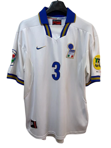 Maldini Italian National Team 1996 Away Original Retro Jersey