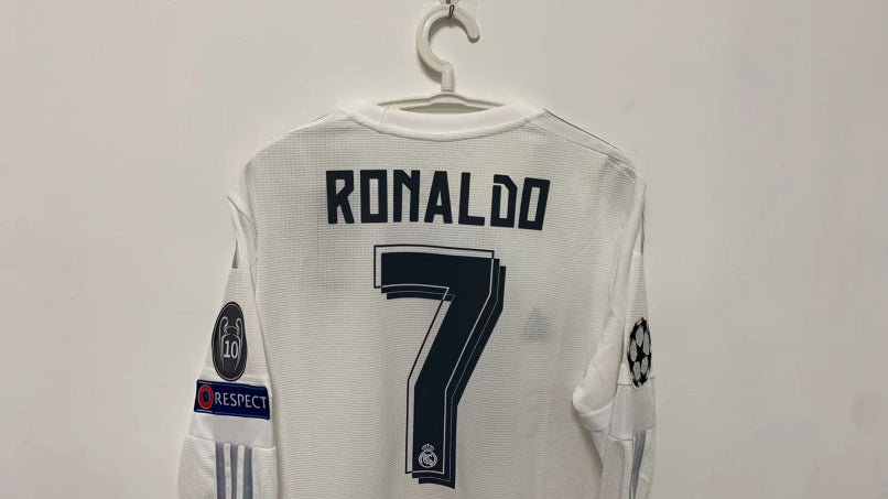 Cristiano Ronaldo CR7 Real Madrid 15/16 Home Original Retro Jersey