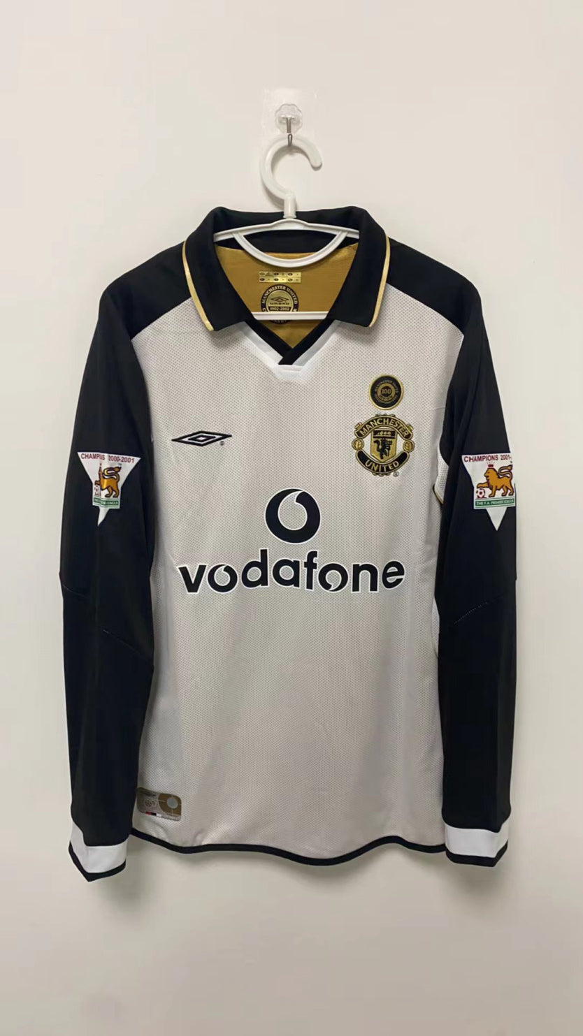 Umbro David Beckham Manchester United 2001-2002 Centenary Umbro Reversible Third Original Retro Jersey