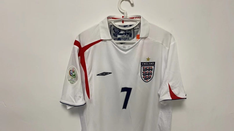 David Beckham England National Team 2006 Home Original Retro Jersey